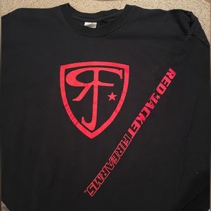 Men’s Long Sleeve Black Tee “Red Jacket Firearms” NWOT XXL